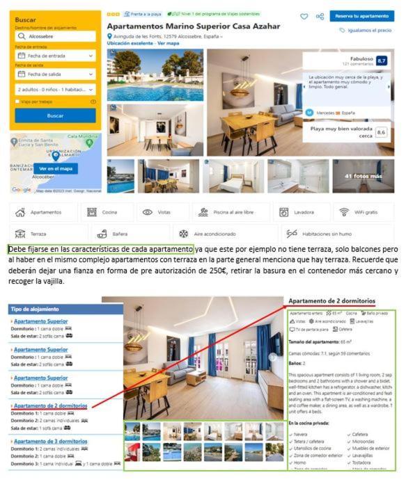 Apartamentos Marino Superior Casa Azahar Alcoceber Luaran gambar